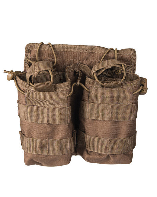 Mil-Tec двойно калъф за пълнител M4/M16, койотово кафяв