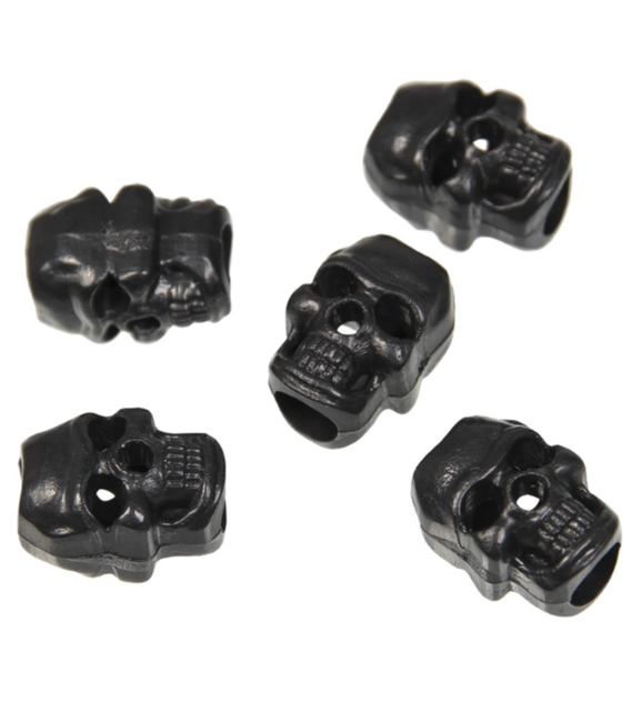 Mil-Tec Skull наконечници за шнур 10бр., черни