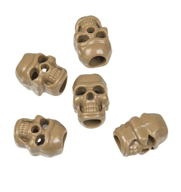 Mil-Tec Skull приставки за шнур 10бр., койот