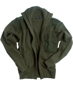 Mil-Tec Sweater with Zip and Pocket, Olive