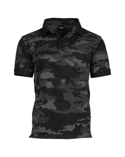 Mil-Tec PREWASH polo majica, temno kamuflaža