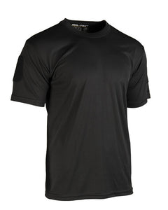 Mil-Tec Tactical QUICK DRY Short Sleeve T-Shirt, Black