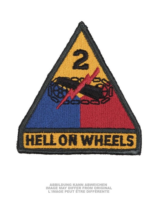 Mil-Tec US '2ND.ARM.DIV.' PEKLO NA KOLESÁCH текстилна нашивка
