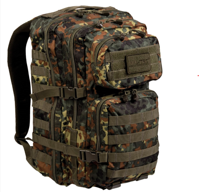 Mil-Tec US щурмов раница Flecktarn, 36L, Large