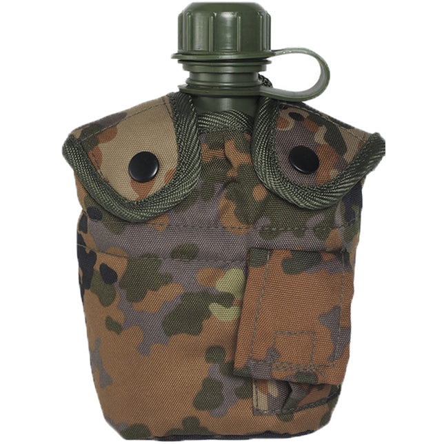 Mil-Tec US полева бутилка Flecktarn с алуминиева купа, 1л