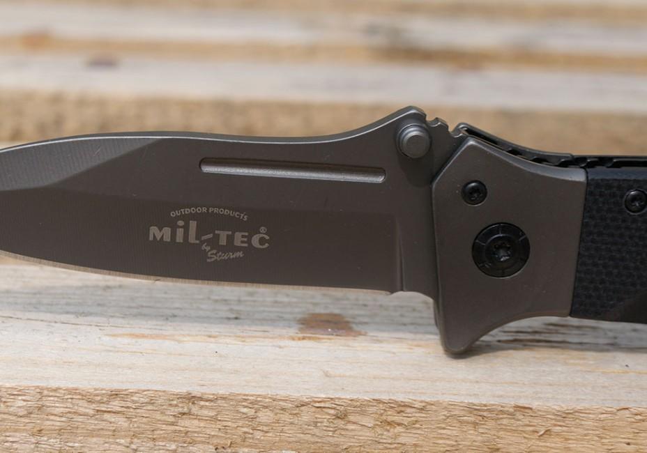 Mil-Tec DA35 сгъваем нож Micarta 22см, черен