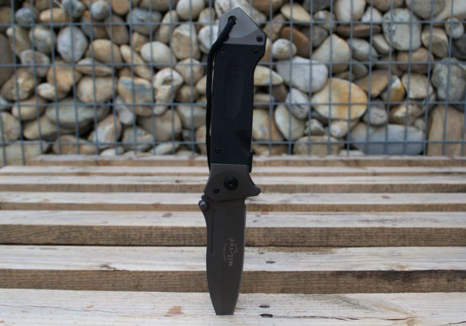 Mil-Tec DA35 сгъваем нож Micarta 22см, черен