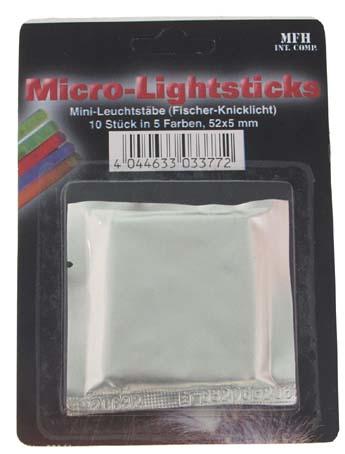 MFH Mini химически светлещи пръчки, 5 цвята, 10 бр.