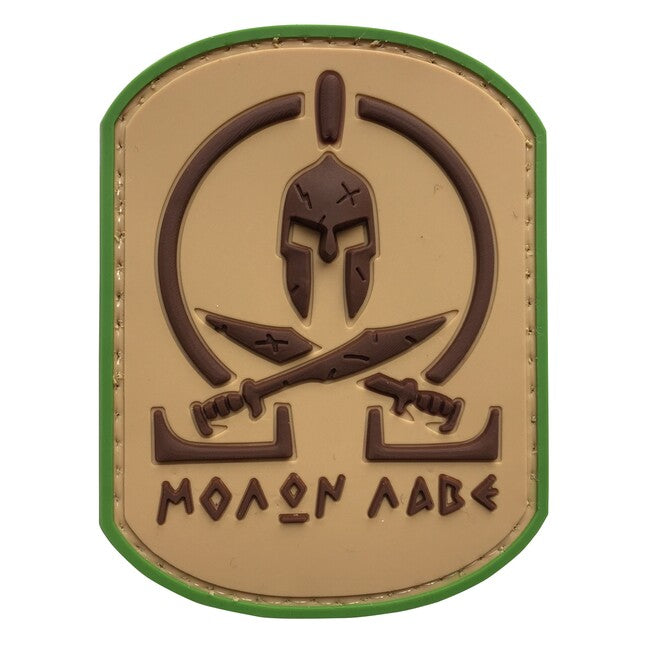 WARAGOD Molon Labe Spartan Battle Worn нашивка PVC МултиКам
