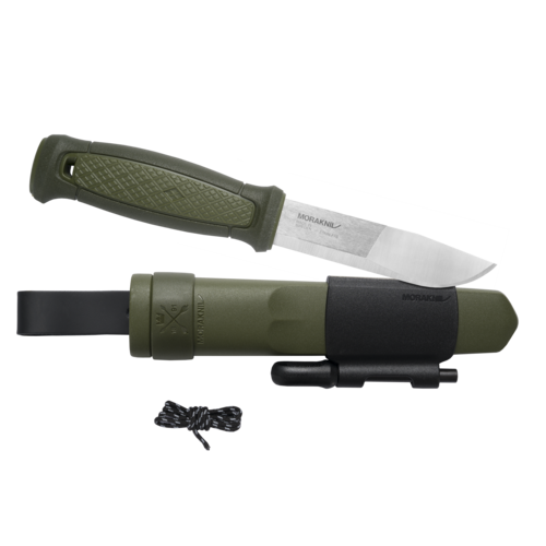 Morakniv Kansbol нож за оцеляване на открито със зелена комплект