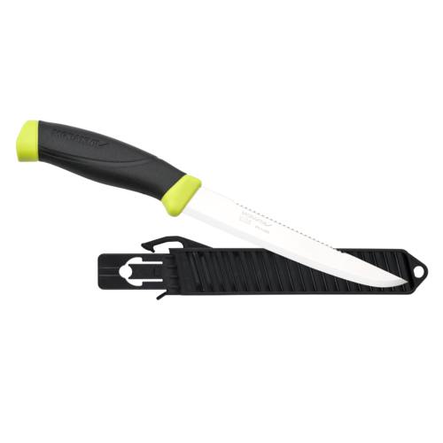 Morakniv Fishing Comfort Scaler 150 рибарски нож, черен/лайм