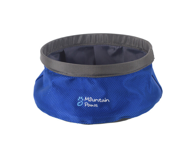 Mountain Paws сгъваема купа за вода за кучета, синя, S