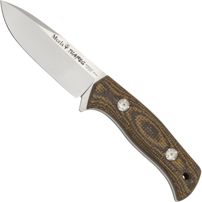 MUELA Tuareg нож с фиксирано острие Micarta, кафяв