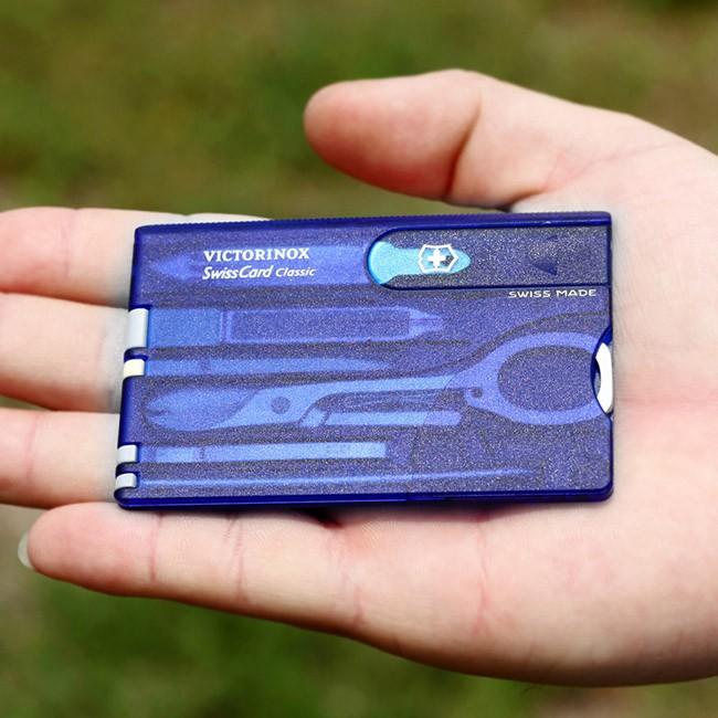 Victorinox SwissCard мултифункционална карта 10 в 1, синя