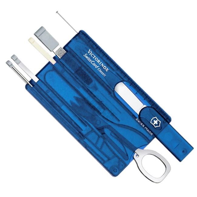 Victorinox SwissCard мултифункционална карта 10 в 1, синя