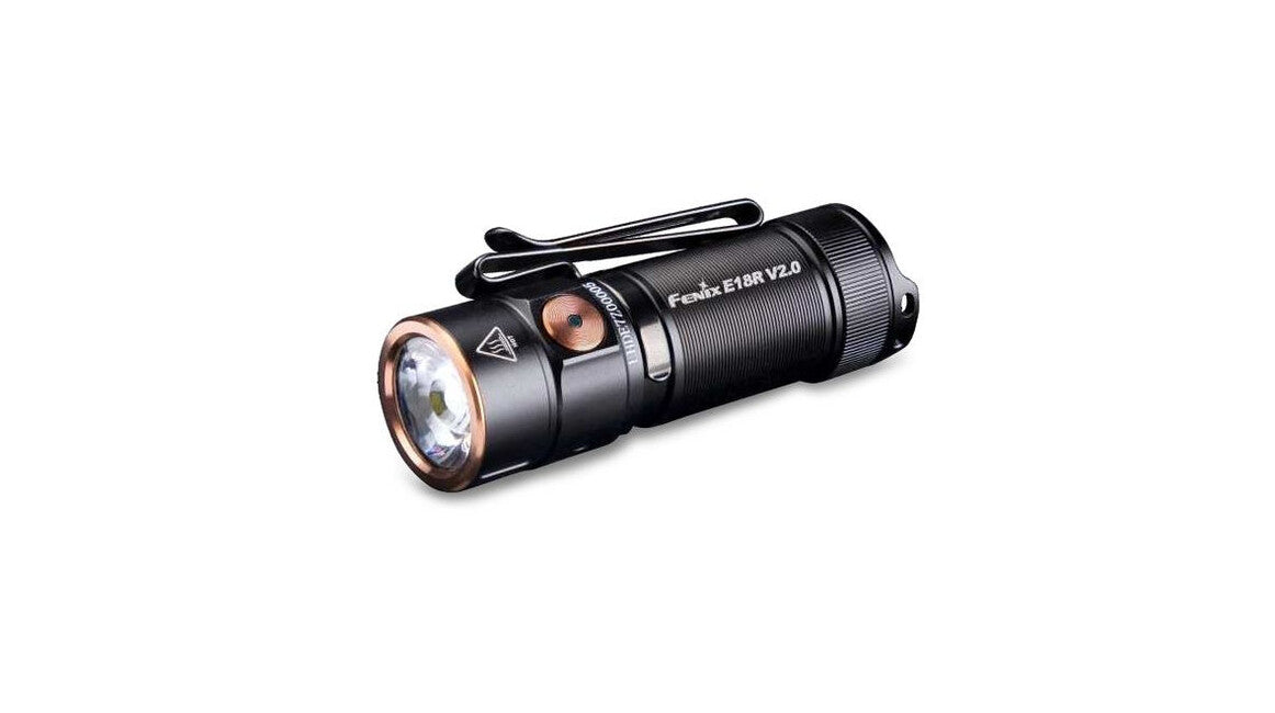 Fenix E18R V2.0 GE Rechargeable Flashlight, Black