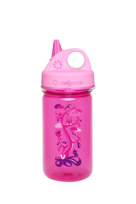 Nalgene Grip-n-Gulp детска бутилка 0,35 л, розова Woodland