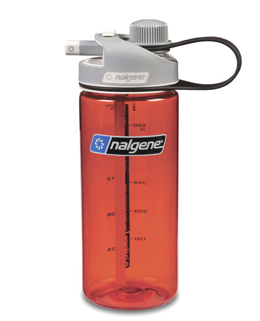 Nalgene Multi Drink Sustain бутилка за питие 0,6 л, червена