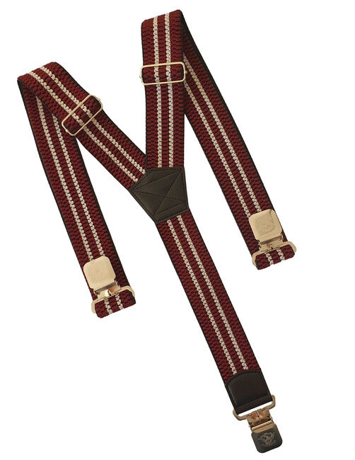 TopGal Natur Stripes клип каишки за панталон, бордо