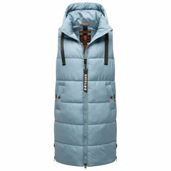 Navahoo Schnuffelchen women's long vest, powder blue