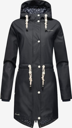 Navahoo Flower Of Ocean women's waterproof jacket, navy blue