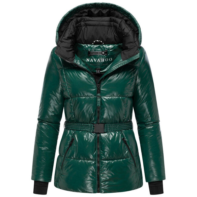 Navahoo EISGLANZ зимно яке дамско със качулка, evergreen
