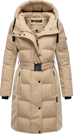 Navahoo Funkelteddy14 γυναικείο χειμερινό μπουφάν, beige