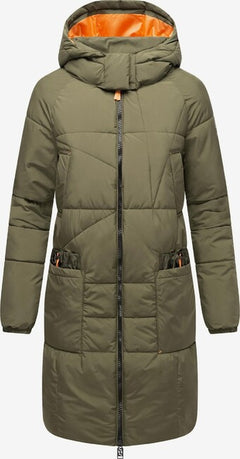 Navahoo Bliblablubb women's winter hooded jacket, Olive forest