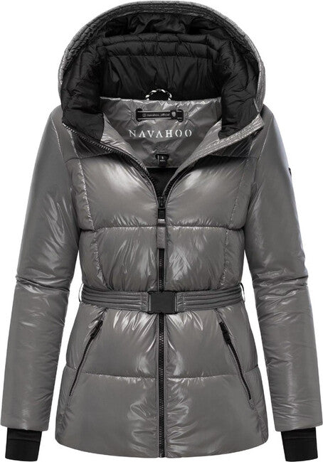 Navahoo EISGLANZ зимно яке дамско с качулка, сиво