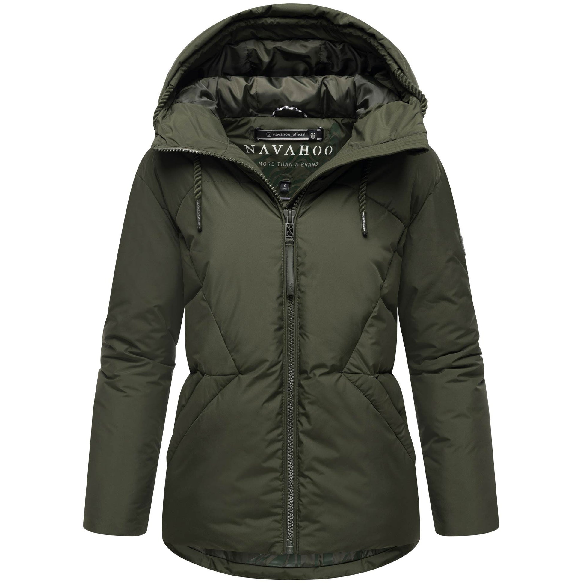 Navahoo Pastellzauber 14 dámska prešívaná bunda, dark olive
