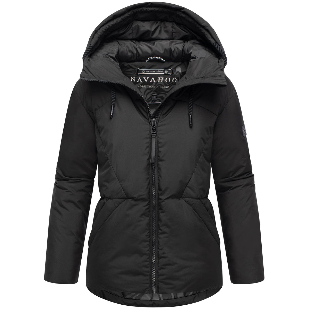 Navahoo Pastellzauber 14 dámska prešívaná bunda, čierna