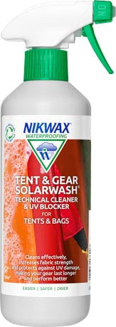 Nikwax Tent & Gear Solar Wash почистващ препарат в спрей за палатки и уличного оборудване, 500ml