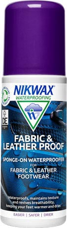 Nikwax Fabric & Leather Proof Sponge импрегниращ препарат със спонджа за текстилни, кожени и комбинирани обувки 125ml