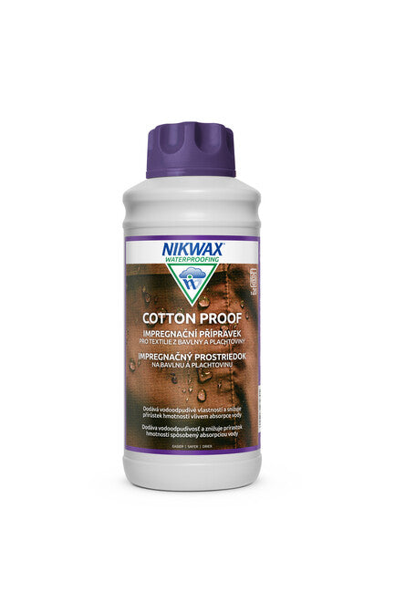 Nikwax Cotton Proof V13.1 водоотблъскващ препарат за памук и платно, 1л