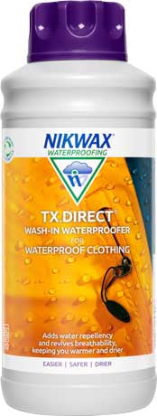 Nikwax TX.директен пране-в препарат за перилня за водоустойчиво облекло, 1л