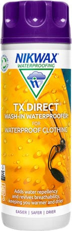 Nikwax TX.директен пране-в препарат за поддържане на водоотблъскващо облекло, 300ml