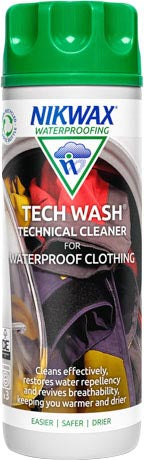 Nikwax Tech Wash почистващ препарат за открит облекло и синтетични спални торби, 300ml