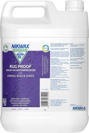Nikwax Rug Proof специален импрегнационен препарат за одеяла и деки за животни, 5l