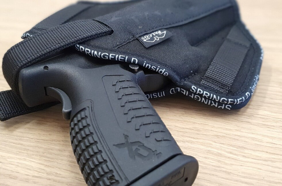 Falco Larson OWB колан калъф за оръжие със щипка Sig Sauer P226, черен, десен