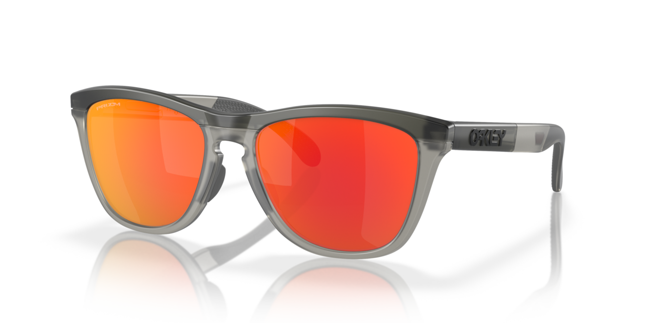 Oakley FROGSKINS RANGE слънчеви очила със сива матова рамка/сив дим и с лещи Prizm Ruby 55