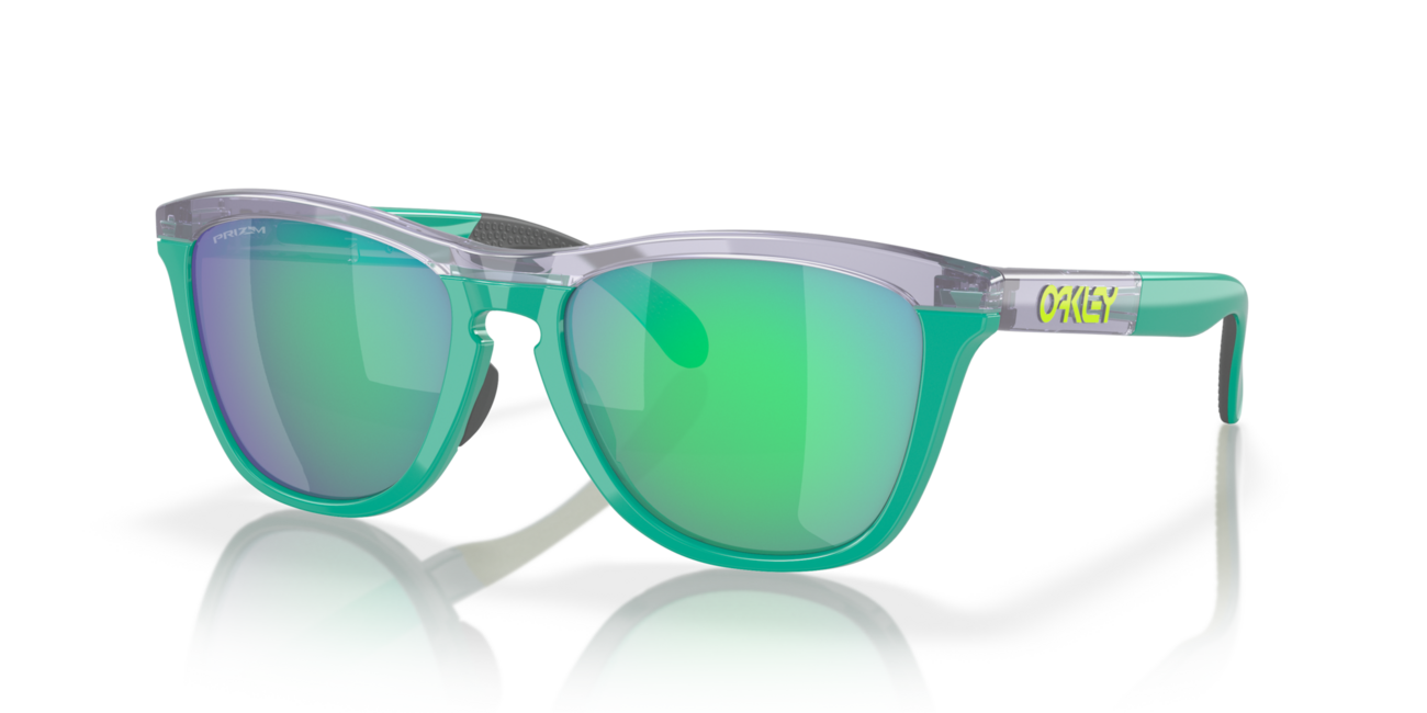 Oakley FROGSKINS RANGE слънчеви очила с рамка Trans Lilac/Celeste и лещи Prizm Jade, 55