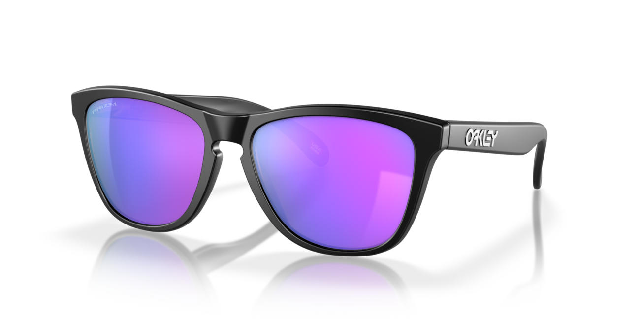 Oakley FROGSKINS слънчеви очила с рамка Matte Black и със стъкла Prizm Violet, 55