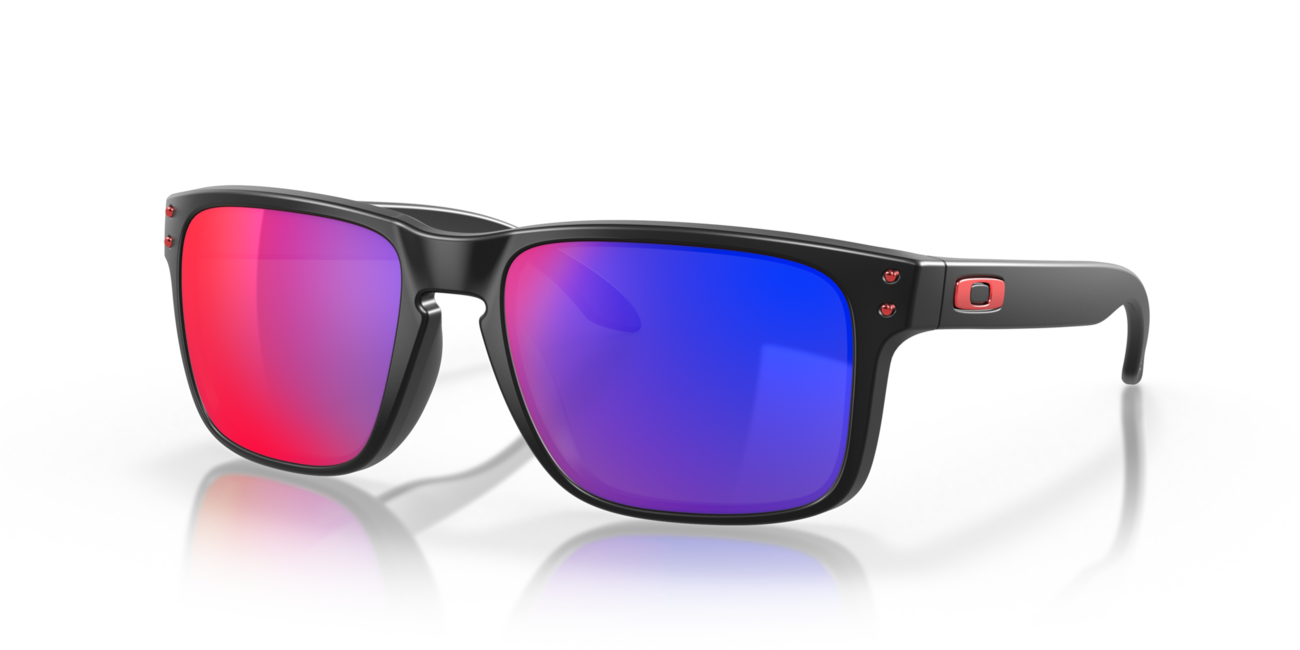 Oakley HOLBROOK слънчеви очила с рамка Matte Black и со стъкла Positive Red Iridium, 57
