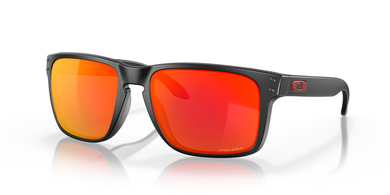 Oakley HOLBROOK XL слънчеви очила с рамка Matte Black и лещи Prizm Ruby, 59