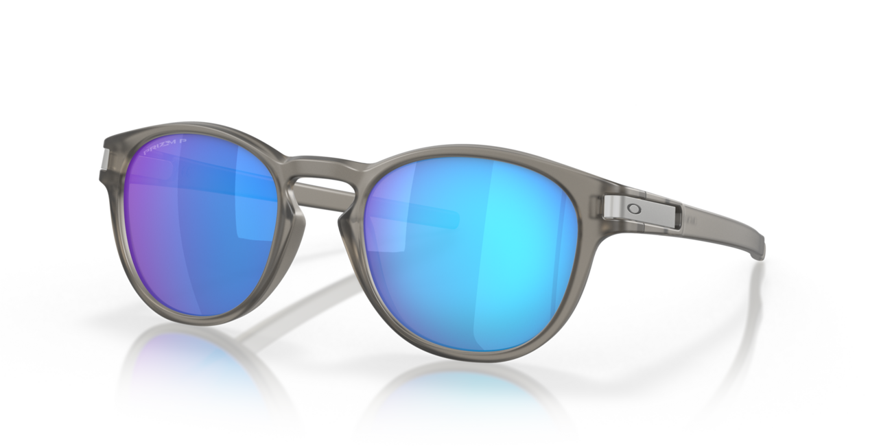 Oakley LATCH слънчеви очила с рамка Matte Grey Ink и стъкла Prizm Sapphire Irid Polar, 53