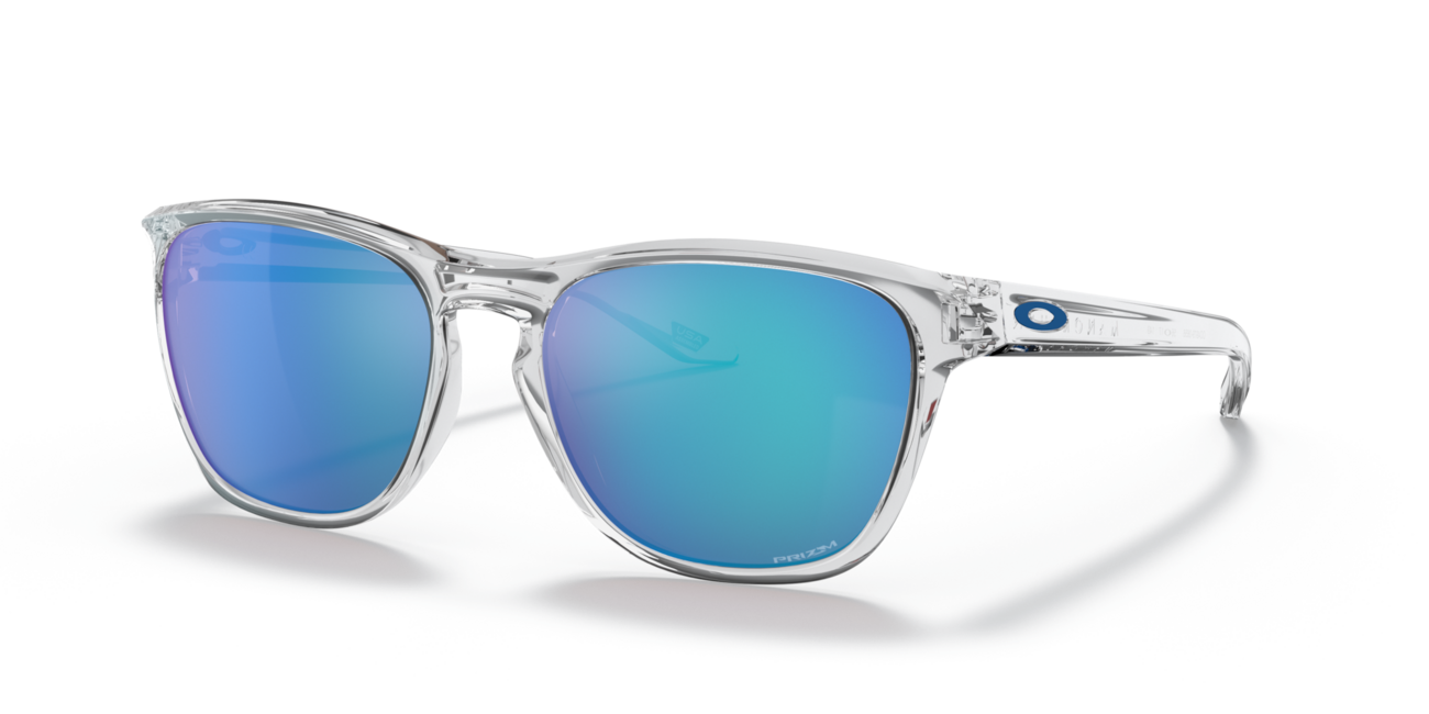 Oakley MANORBURN слънчеви очила с рамка Polished Clear и стъкла Prizm Sapphire 56