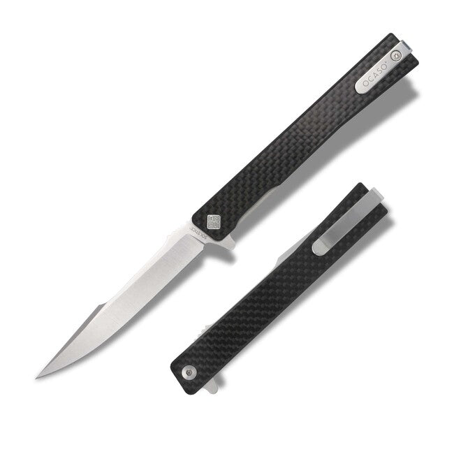 OCASO Solstice автоматичен нож Carbon Fiber + Satin / Harpoon