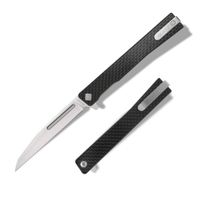 OCASO Solstice складаем нож Carbon Fiber + Satin / Wharncliffe