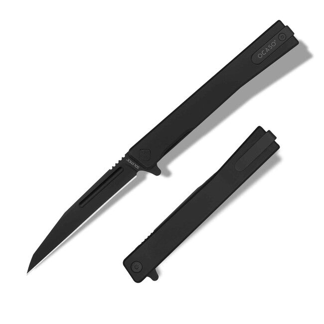 OCASO Solstice сгъваем нож Titanium + Black / Wharncliffe