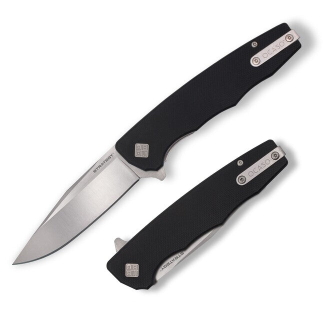 OCASO Strategy сгъваем нож Black G-10